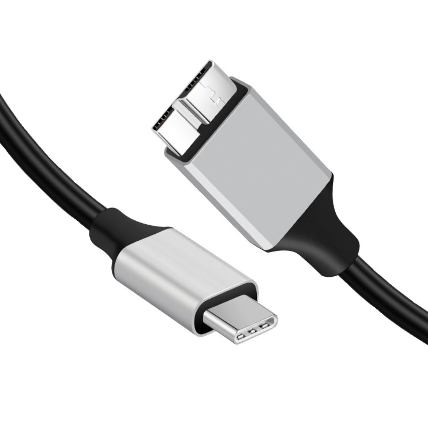 USB C Male to Micro B Male Hard Drive Data Cable