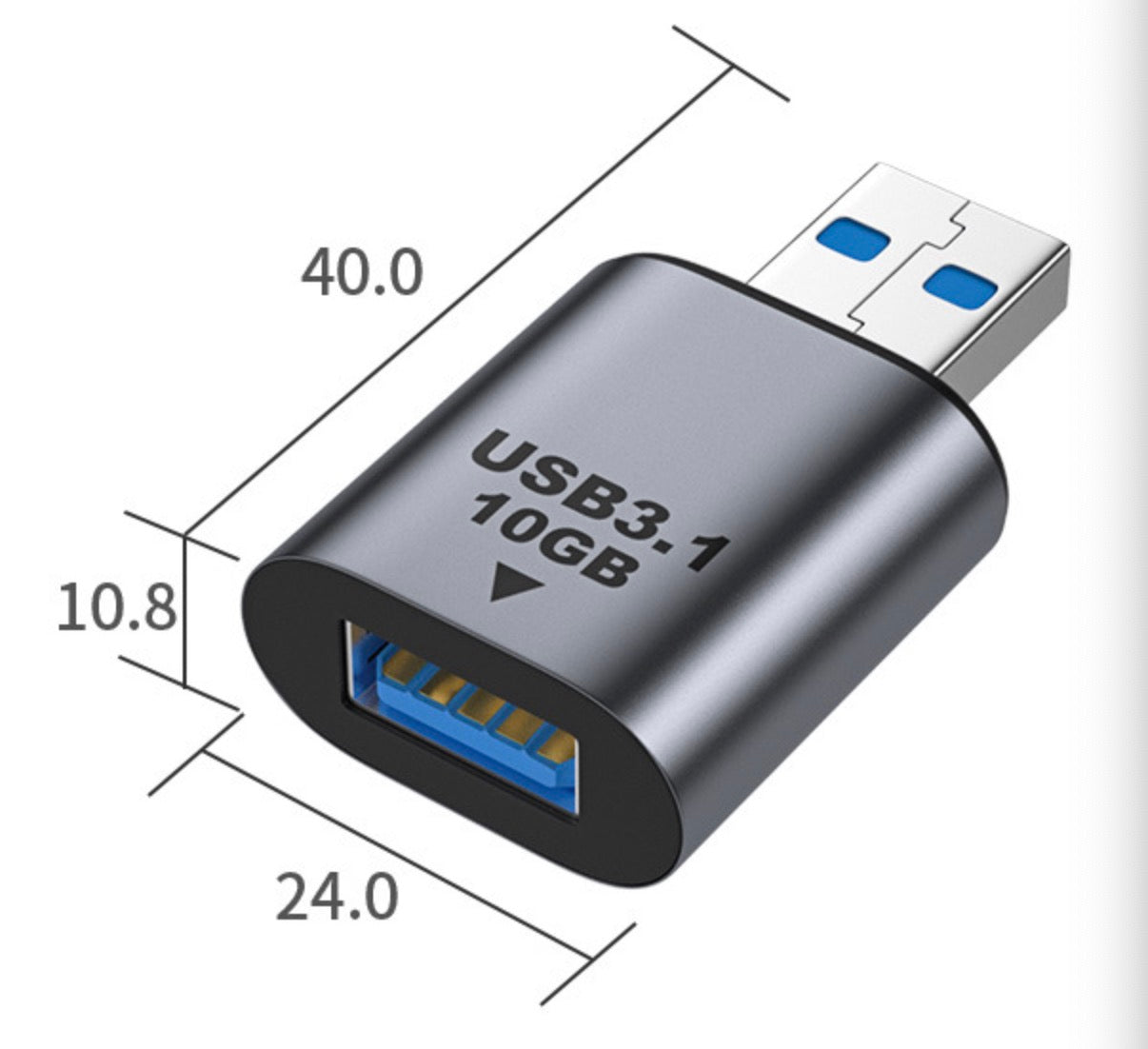 USB 3.0 A Male to USB 3.0 Female Coupler Extender Converter