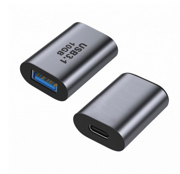 USB 3.0 A Female to USB C 3.1 Female Coupler Extender Adapter 10Gbps