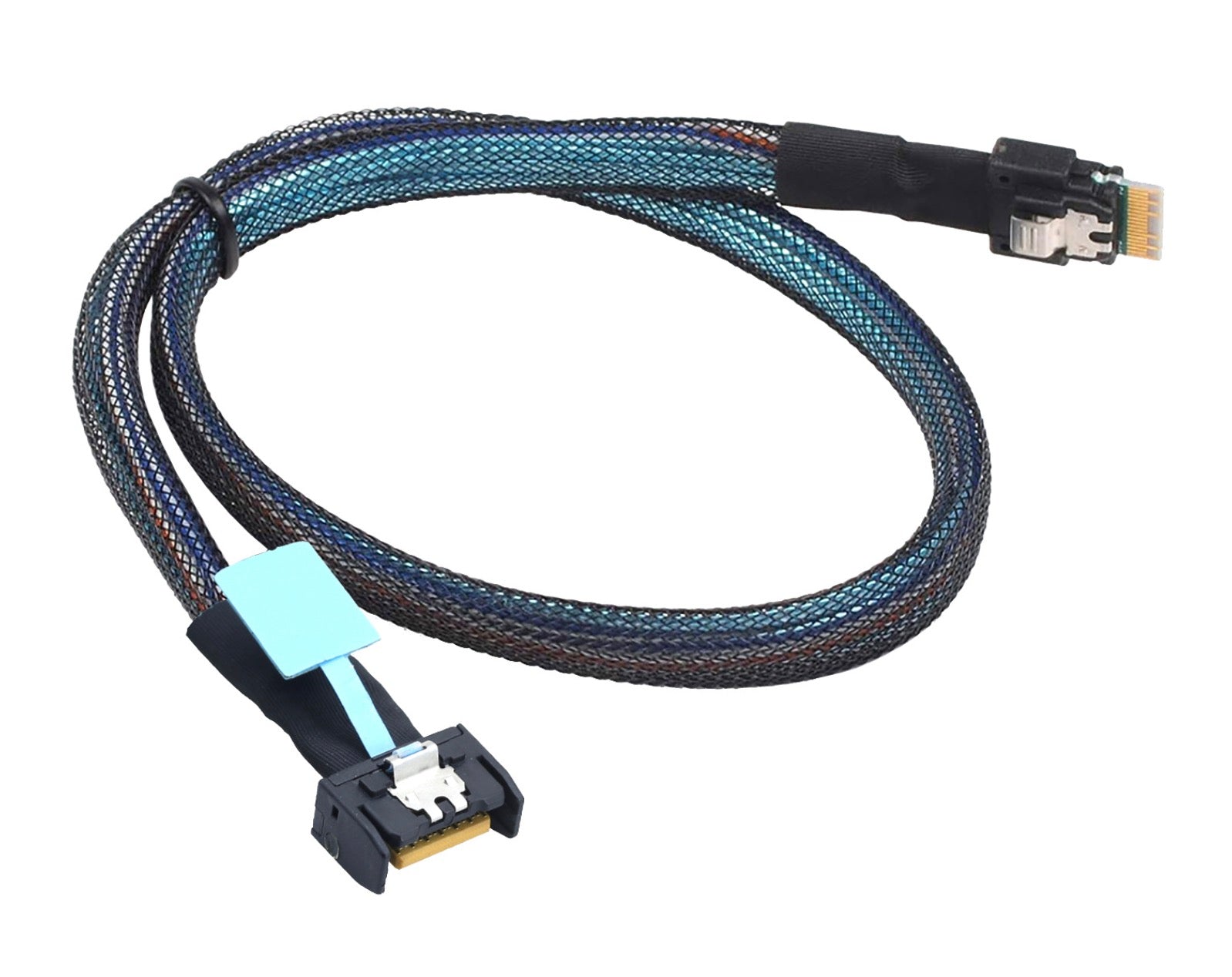 Mini Cool Edge IO MCIO PCI-E 4i 38Pin PCI-E 5.0 Male to SFF-8654 Slimline 4X Extender Cable