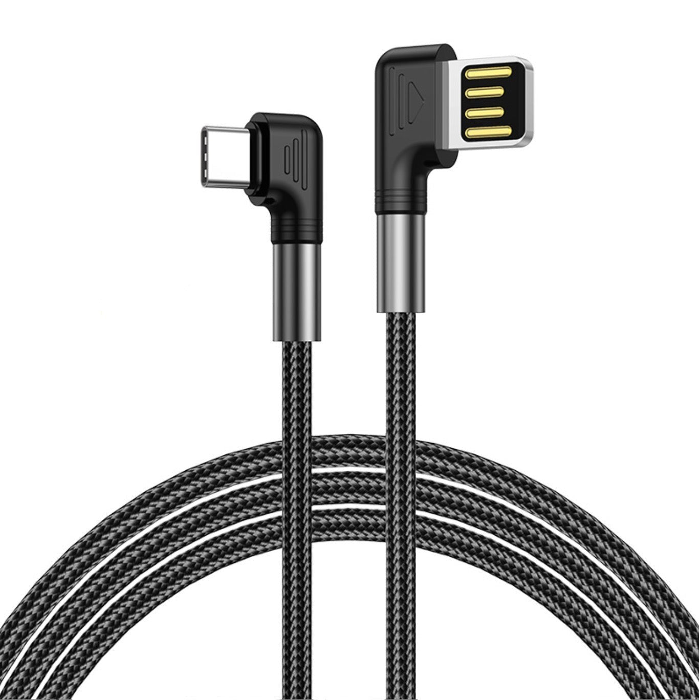 USB C Male to USB 3.0 A Male PD Charging Cable (Reversible Design Righ