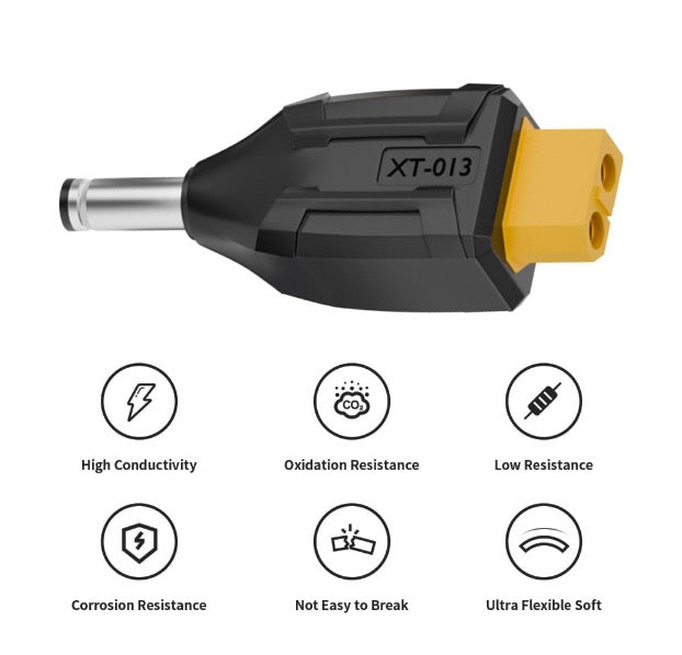 XT60 Female SC100 Protocol to DC 5.5x2.1mm Male Fast Charging Adapter