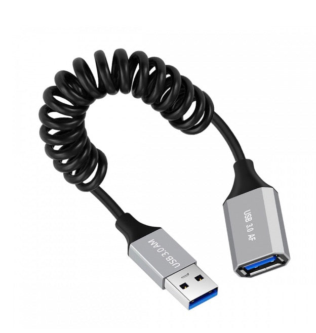 USB 3.0 Type-A Male to USB 3.0 A Female Extension Stretch Cable 5Gbps