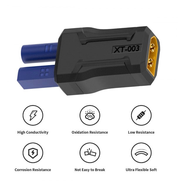 XT60 Male SC100 Protocol to EC5 Male Fast Charging Adapter