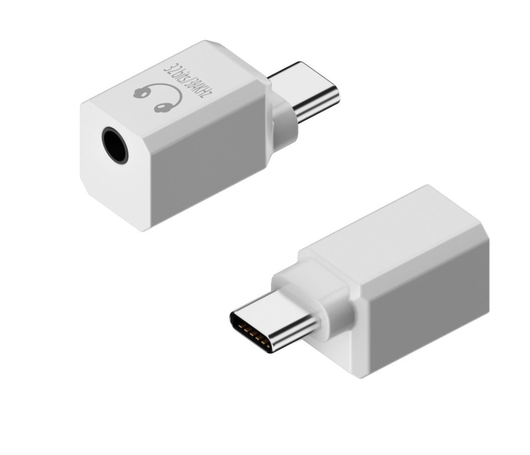 USB C Earphone Audio Adapter, Type-C Male to 3.5mm Female Stereo Jack HiFi Extension Connector