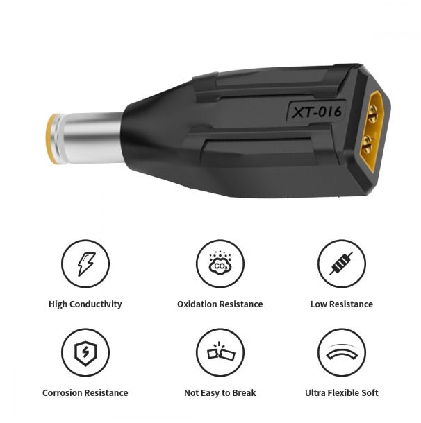 XT60 Male SC100 Protocol to 7.9x5.4mm Male Fast DC Charging Adapter Connector