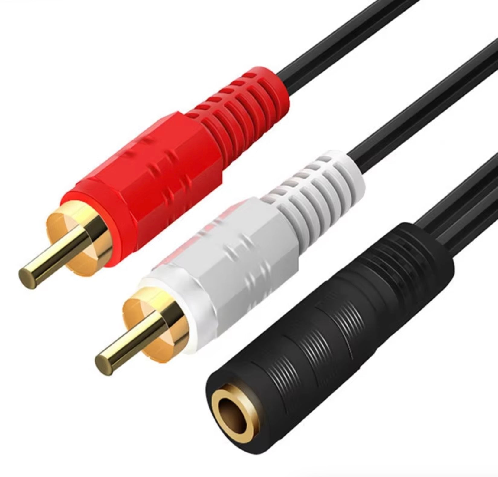 3.5mm Female to Dual RCA Male Y Audio Cable 1.5m