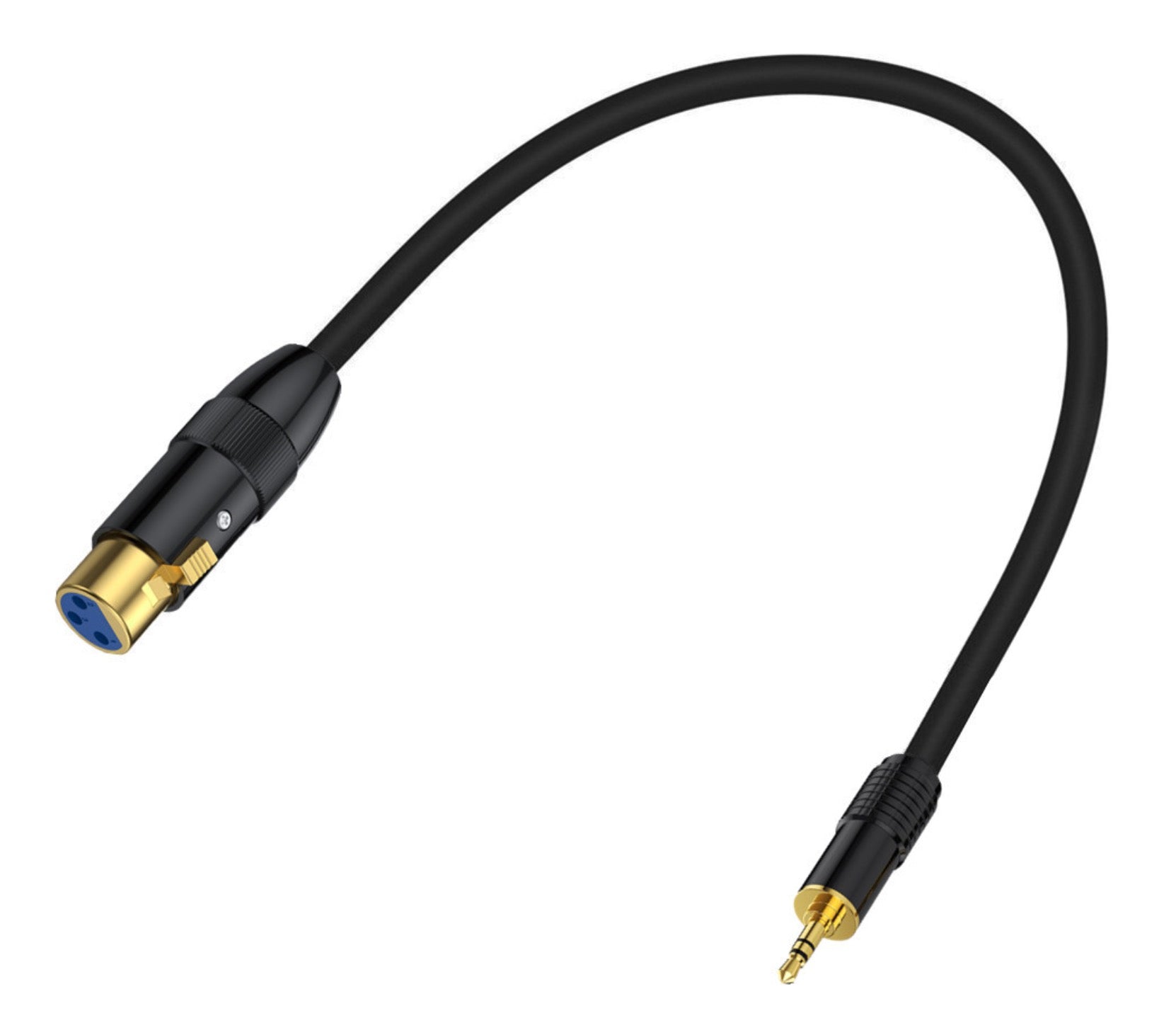 3.5mm to XLR Audio Cable | 3.5mm (1/8 Inch) TRS Stereo Male to XLR 3Pin Female Microphone Interconnect Extension Cable