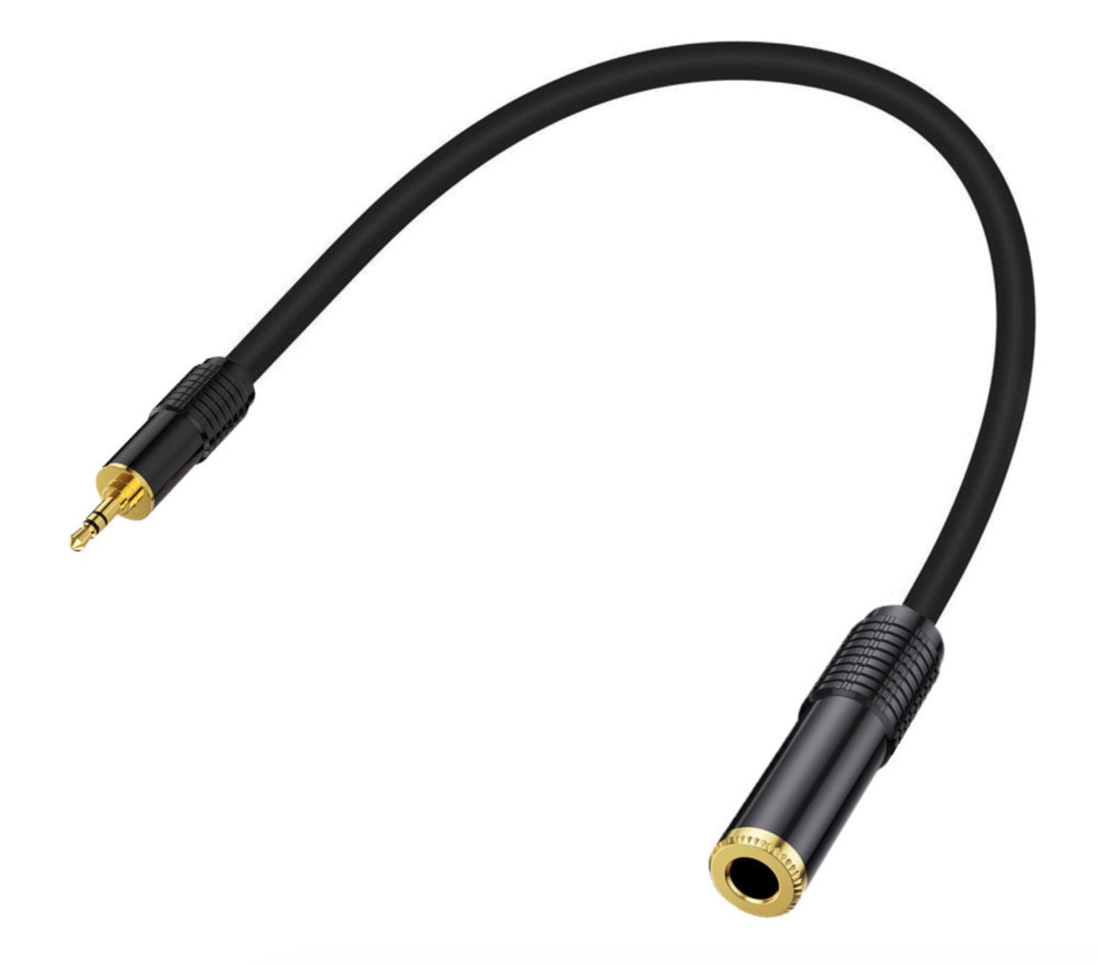 6.35mm Female to 3.5mm Male Plug Stereo Hifi Mic Audio Extension Cable