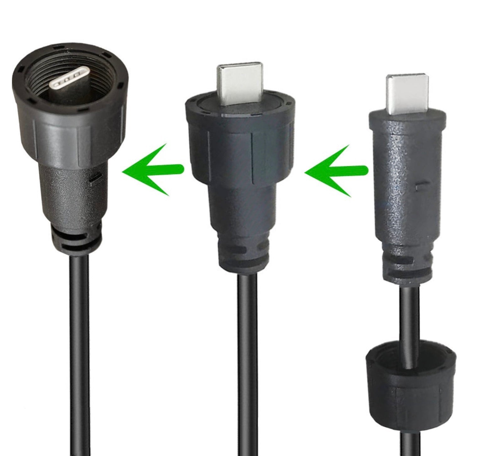 USB C Male to USB C Male Waterproof Cable