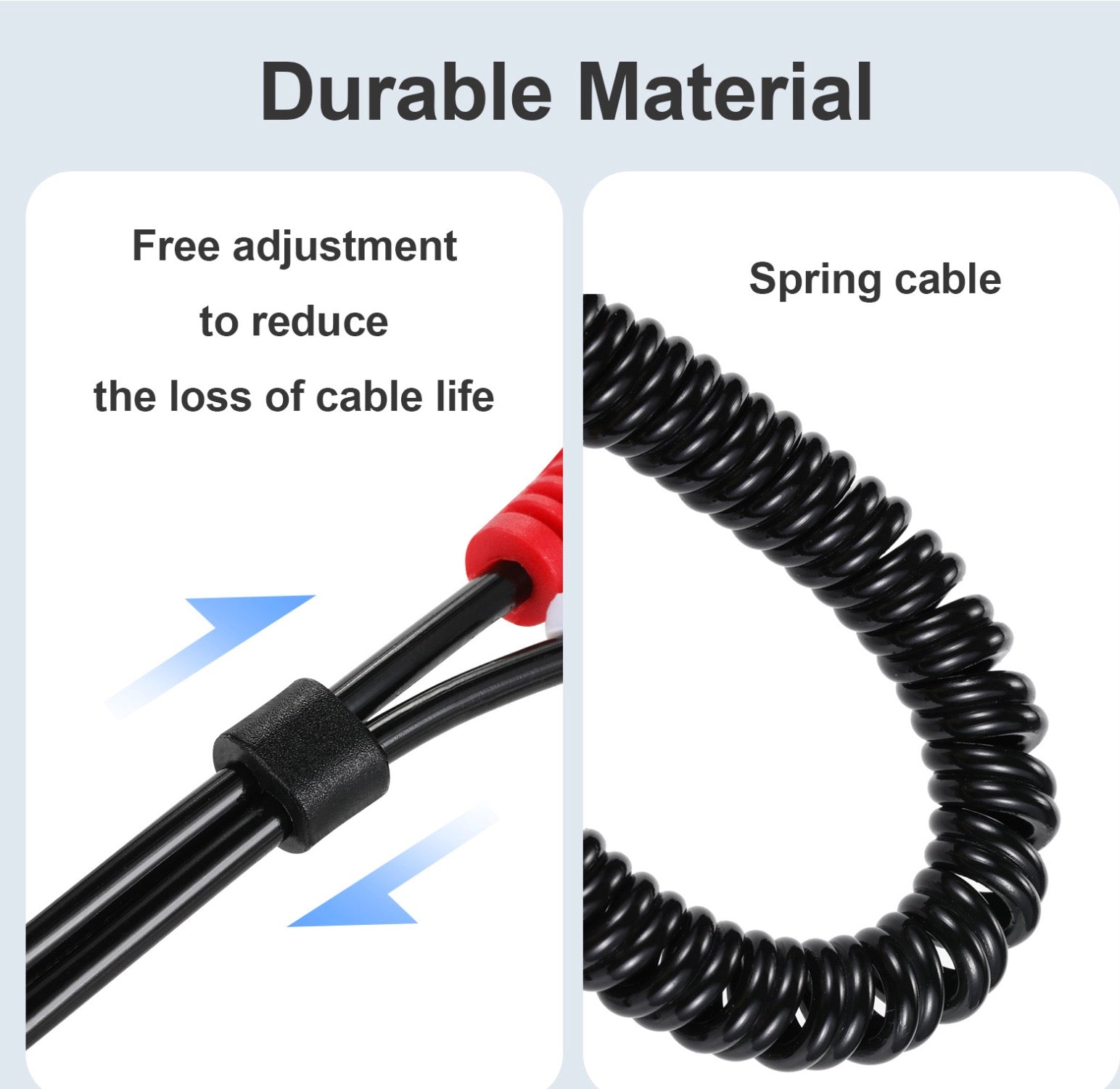 1 RCA to Dual RCA Female Y Splitter Stereo Audio Coiled Spiral Cable - 0.8m