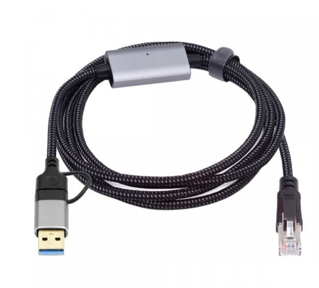 Ethernet Cable, USB C | USB 3.0 to RJ45 Male 1000Mbps Gigabit Lan Network Connector