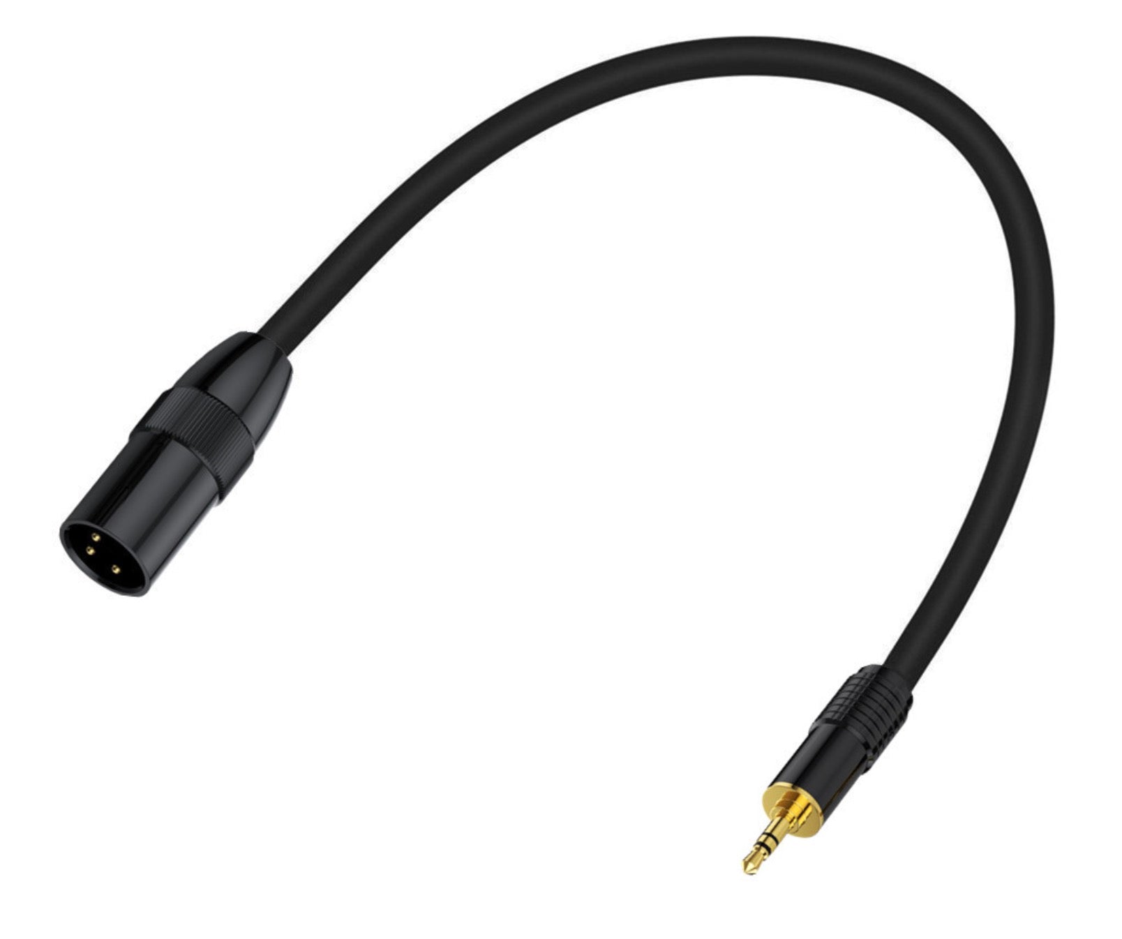 XLR to 3.5mm 1/8 Stereo Cable, Balanced XLR Male to 3.5mm Male TRS Mini Jack Audio Extension Cable