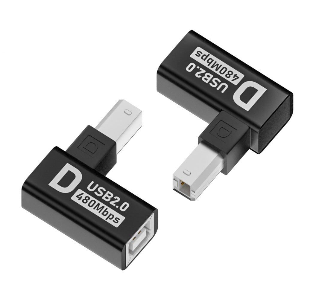 USB 2.0 Type-B Male to Female Extension Adapter for Printer Scanner