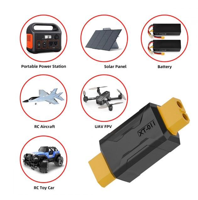 XT60 Female SC100 Protocol to XT60 Female Fast Charging Adapter