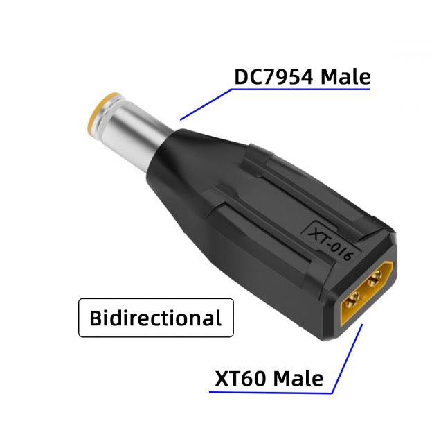 XT60 Male SC100 Protocol to 7.9x5.4mm Male Fast DC Charging Adapter Connector