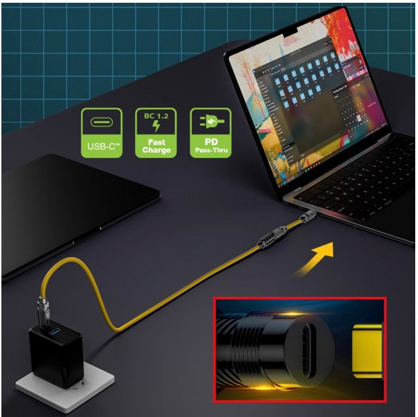 USB C Male to USB C Male Data Charging Cable 140W 20Gbps