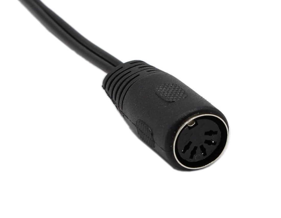Din 5Pin Female to Dual RCA Male Audio Cable