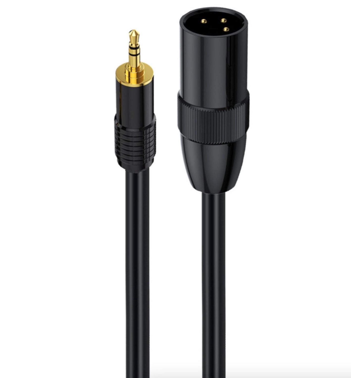 XLR to 3.5mm 1/8 Stereo Cable, Balanced XLR Male to 3.5mm Male TRS Mini Jack Audio Extension Cable