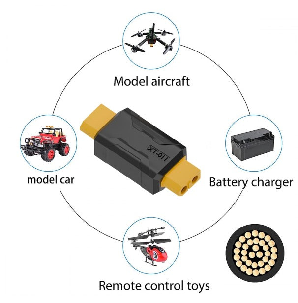 XT60 Female SC100 Protocol to XT60 Female Fast Charging Adapter