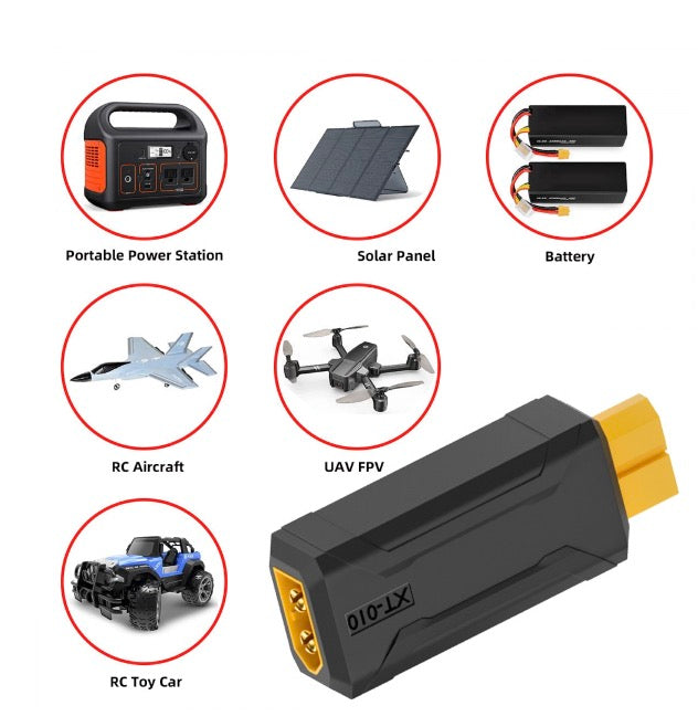 XT60 Male SC100 Protocol to XT60 Female Fast Charging Adapter