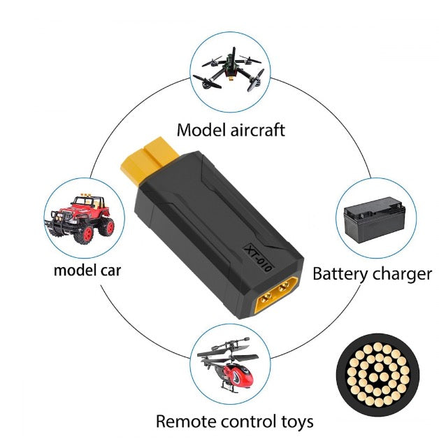 XT60 Male SC100 Protocol to XT60 Female Fast Charging Adapter