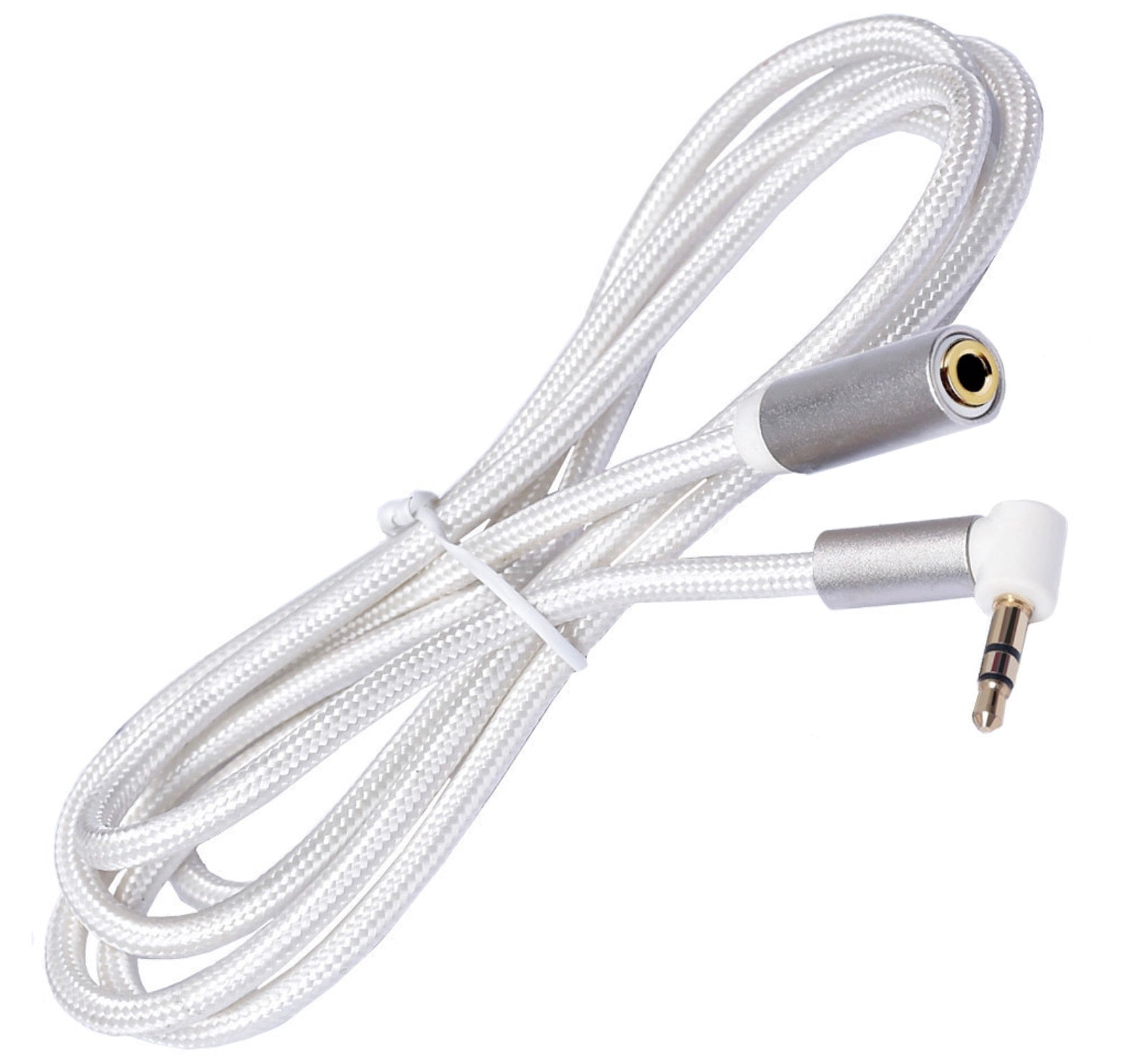 3.5mm Headphone Audio Extension Cable | 3.5mm 3Pole Male to Female Aux Audio Angled Cable