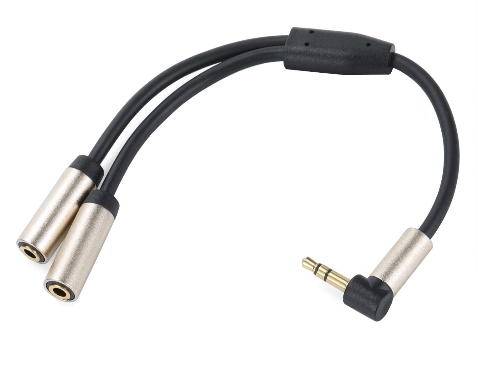 3.5mm Audio Stereo Y Splitter, 1/8 inch TRS Male to 2 x 1/8 inch TRS Female Aux Extension Cable