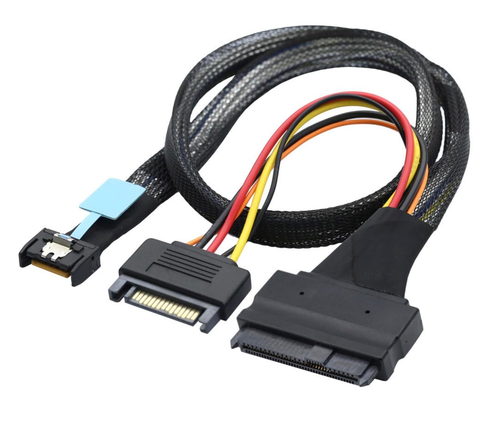 Mini Cool Edge IO MCIO 4X 4i to U.2 SFF-8639 NVME PCIe PCI-Express Cable for Mainboard SSD