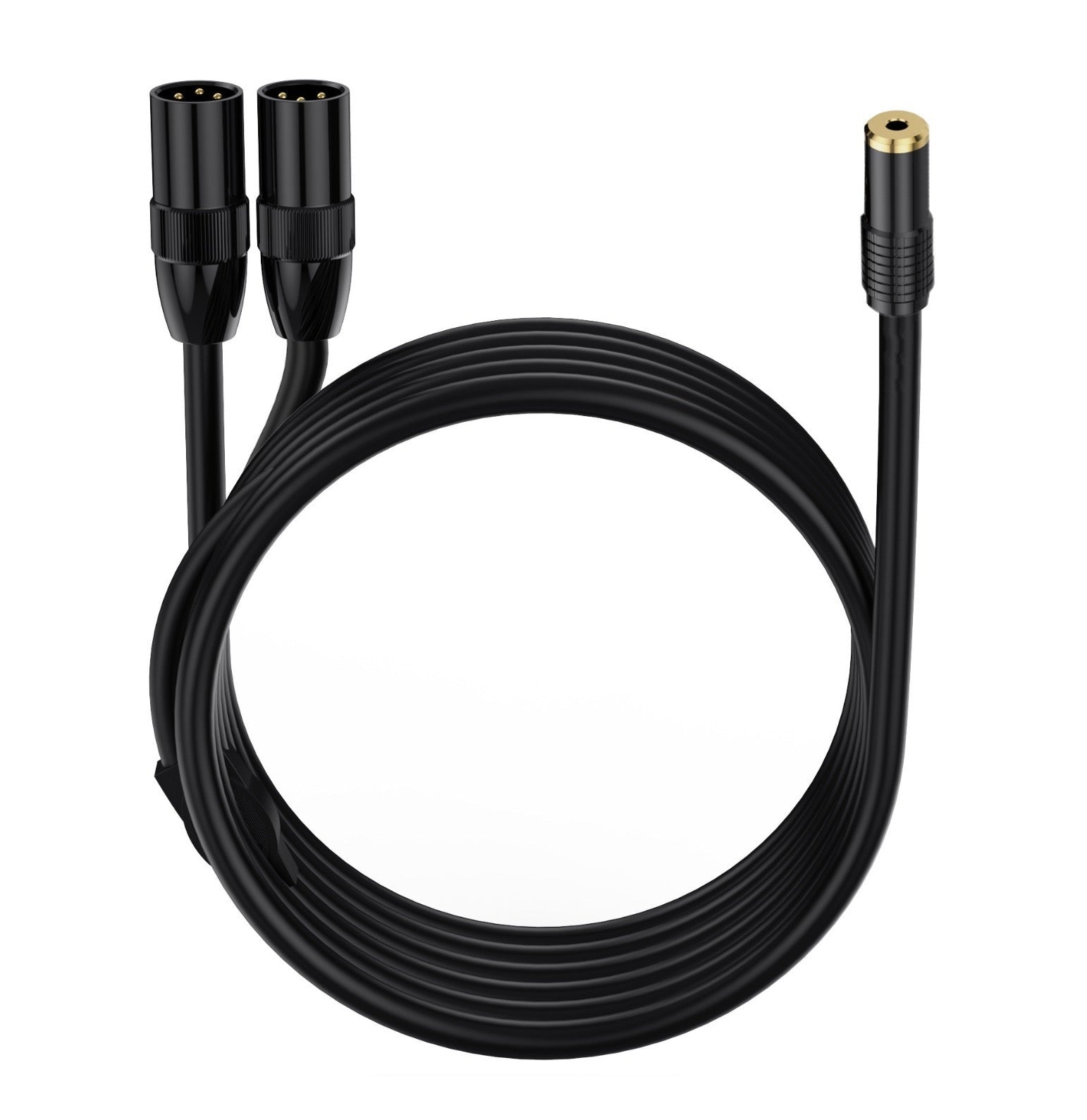 3.5mm to XLR Y Splitter, 3.5mm Female to Dual XLR Male Stereo Audio Extension Cable Converter