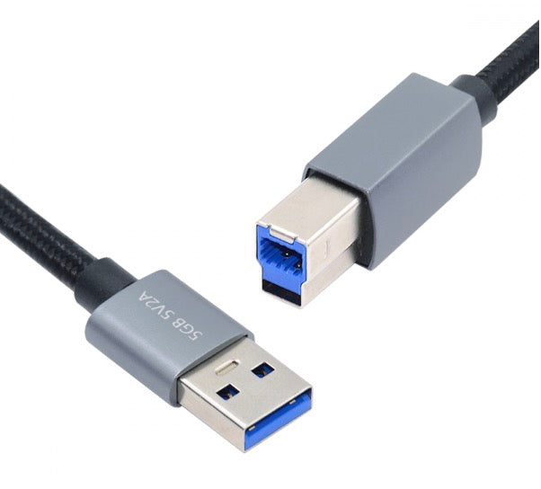 USB 3.0 A Male to Type B Male Super Speed Flexible Printer Cable