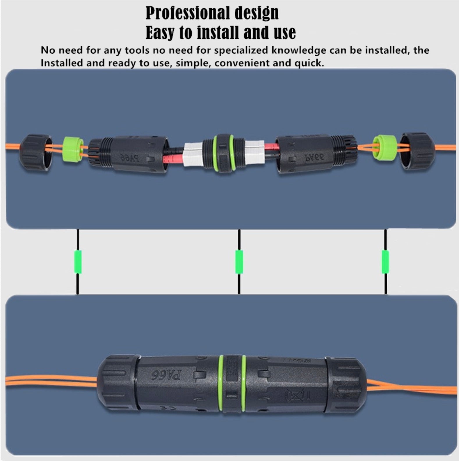 IP68 Waterproof Fiber Optical Coupler, SC-SC Outdoor Connector for Optic Network Lan Patch Panel