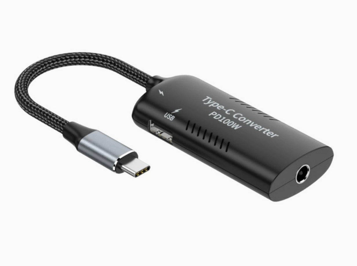 USB C Power Converter, DC 5.5x2.1mm Input to Type C 100W PD Emulator Trigger Charging Cable