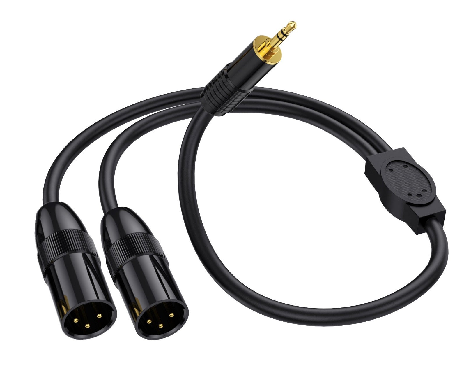 3.5mm to Dual XLR Y Splitter, TRS Stereo Male to 2 x XLR Male Interconnect Audio Microphone Cable