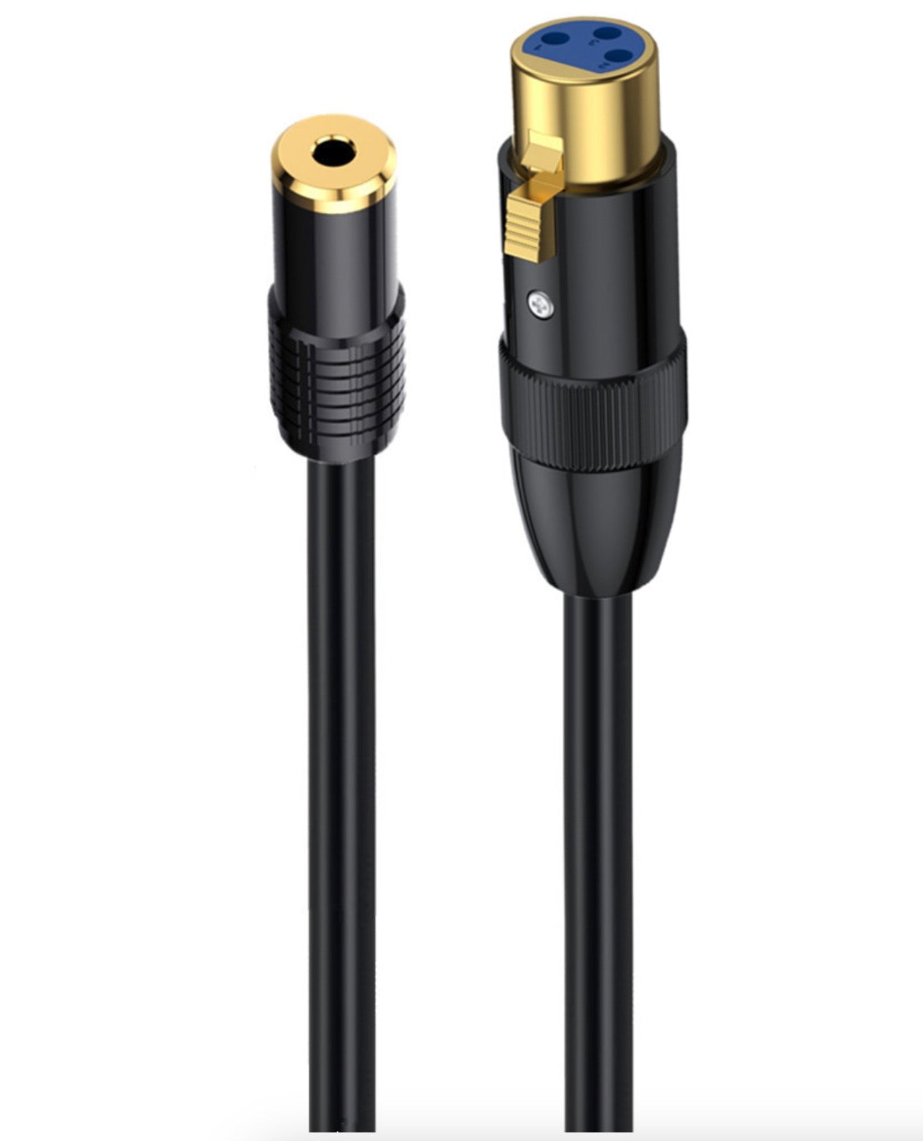 XLR to 3.5mm 1/8 Stereo Cable, Balanced XLR Female to 3.5mm Female TRS Mini Jack Audio Extension Cable