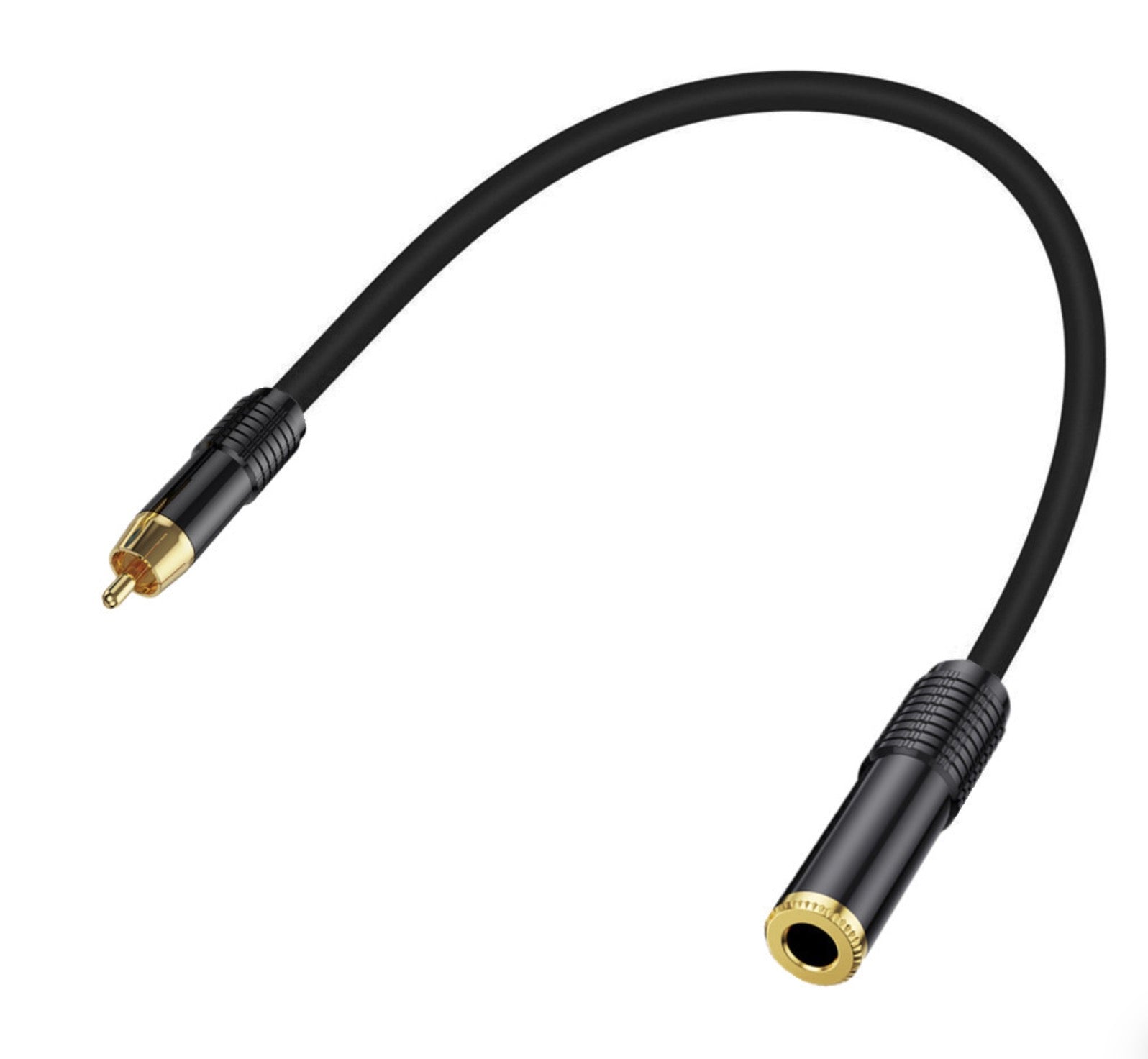 1/4 inch 6.35mm Mono TS Female to RCA Male Interconnect Audio Converter Cable