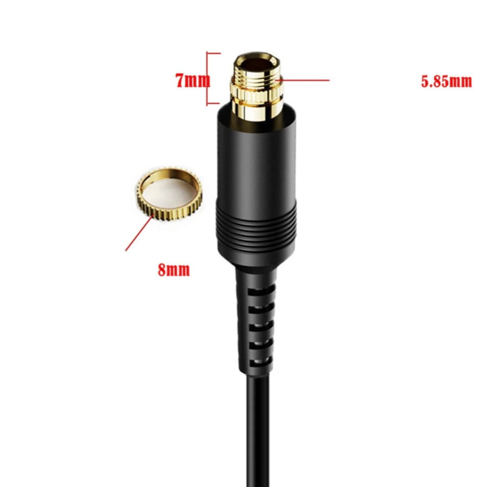 3.5mm Female Locking Nuts Panel Mount Audio Cable, Female to Female Aux Extension Converter