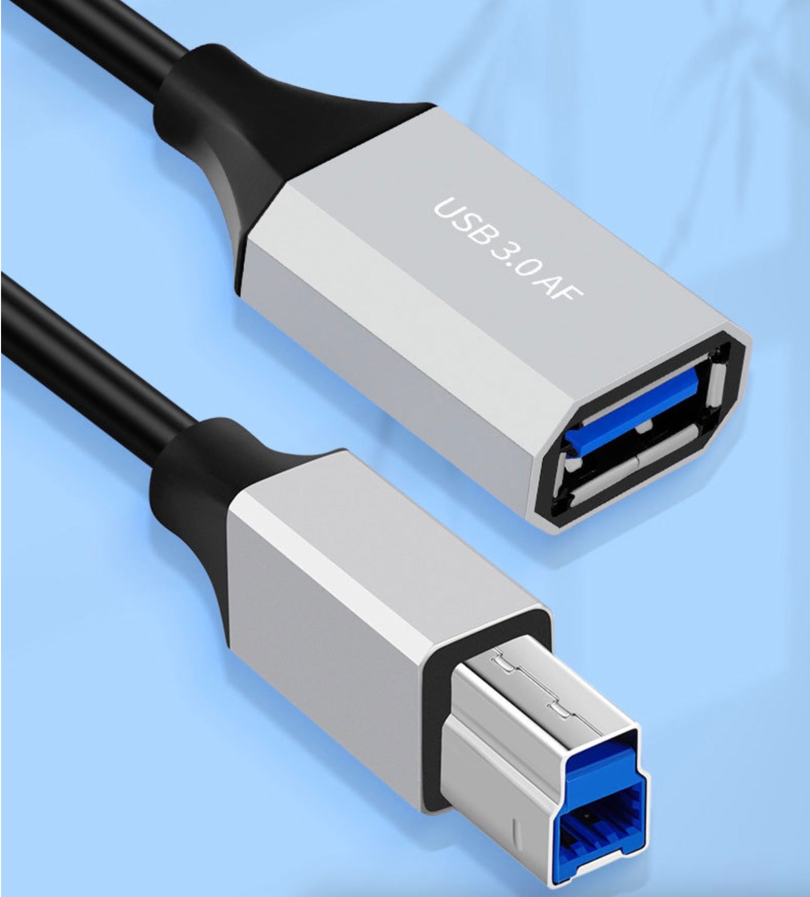 USB 3.0 Type A Female to Type B Male Data Charging Extension Cable