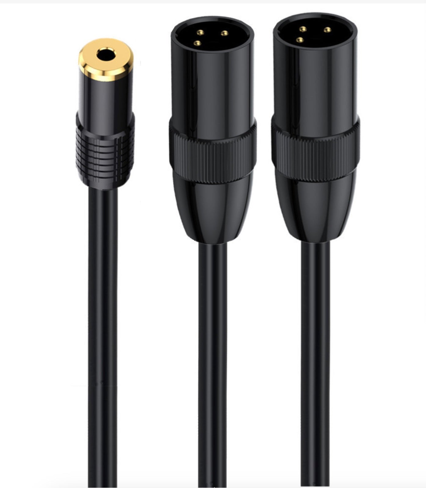 3.5mm to XLR Y Splitter, 3.5mm Female to Dual XLR Male Stereo Audio Extension Cable Converter