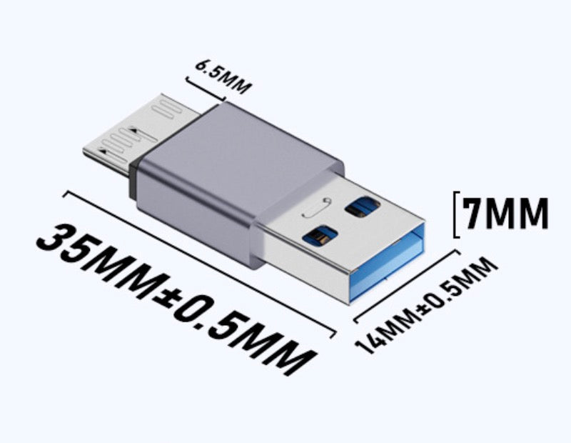 USB 3.0 to Micro B Data Charging Extension Adapter