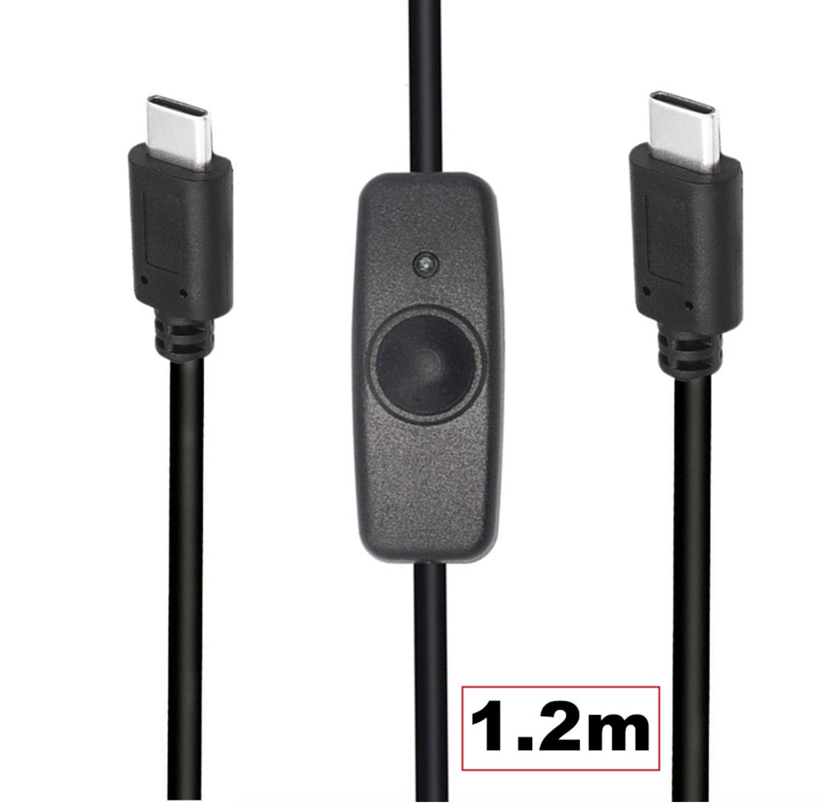 USB C to USB C Power Charging Cable | with 318 On/Off Switch 1.2m