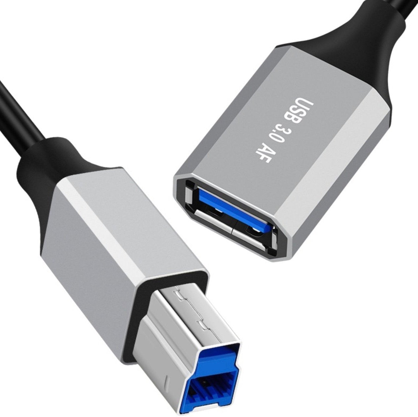 USB 3.0 Type A Female to Type B Male Data Charging Extension Cable