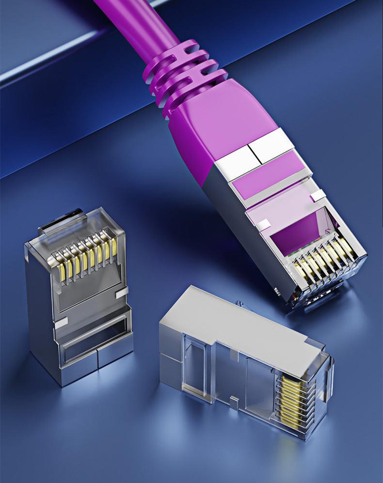 Cat7 Network Cable, RJ45 Male to Male Patch Ethernet Lan Cable | 10Gbit/s, 600MHz | Purple