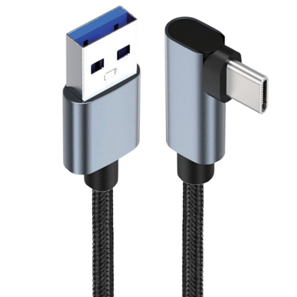 USB 3.0 (Type-A) Male to USB 3.1 (Type-C) 5GB Data Charging Angled Cable 5V 2A