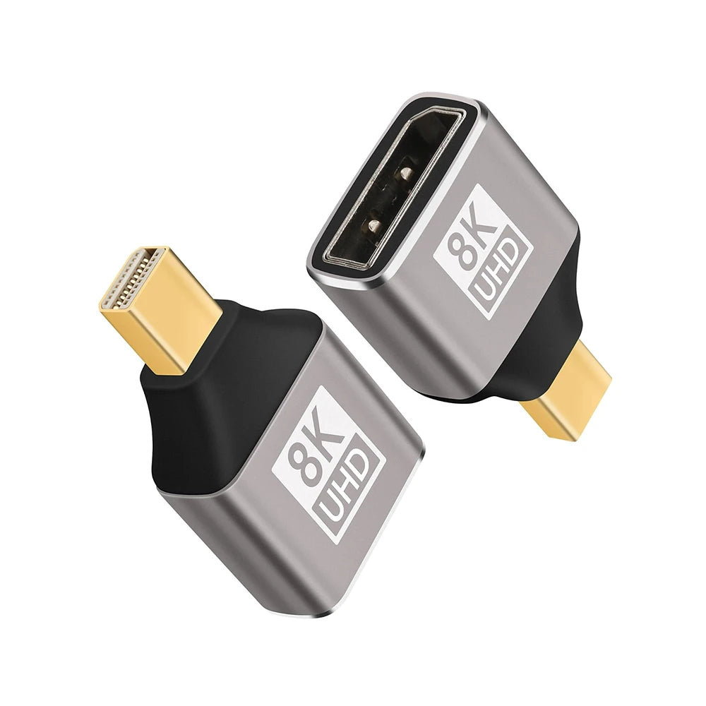 Mini Displayport Male to Displayport 1.4 Female 8K Extension Converter 8K@60Hz | Bi-Directional Transmission