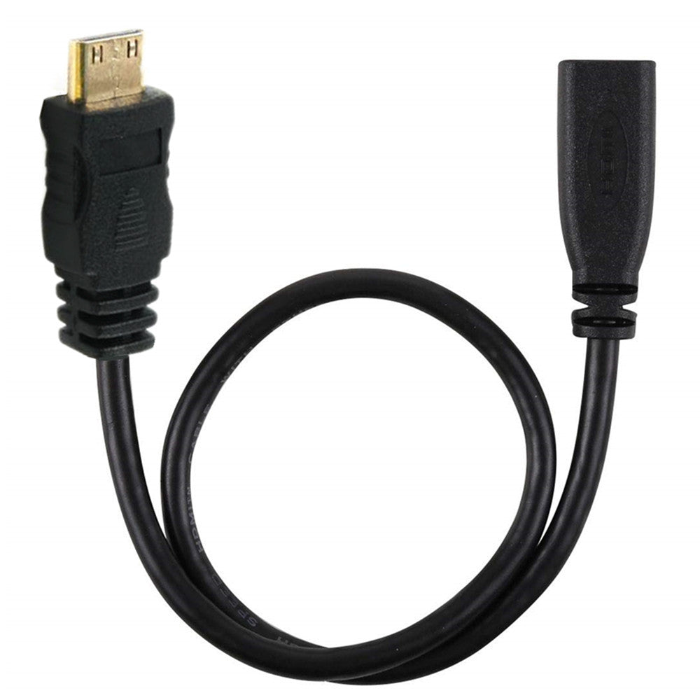 Micro HDMI 1.4 Socket Female to Mini HDMI Male Extension Cable 0.2m