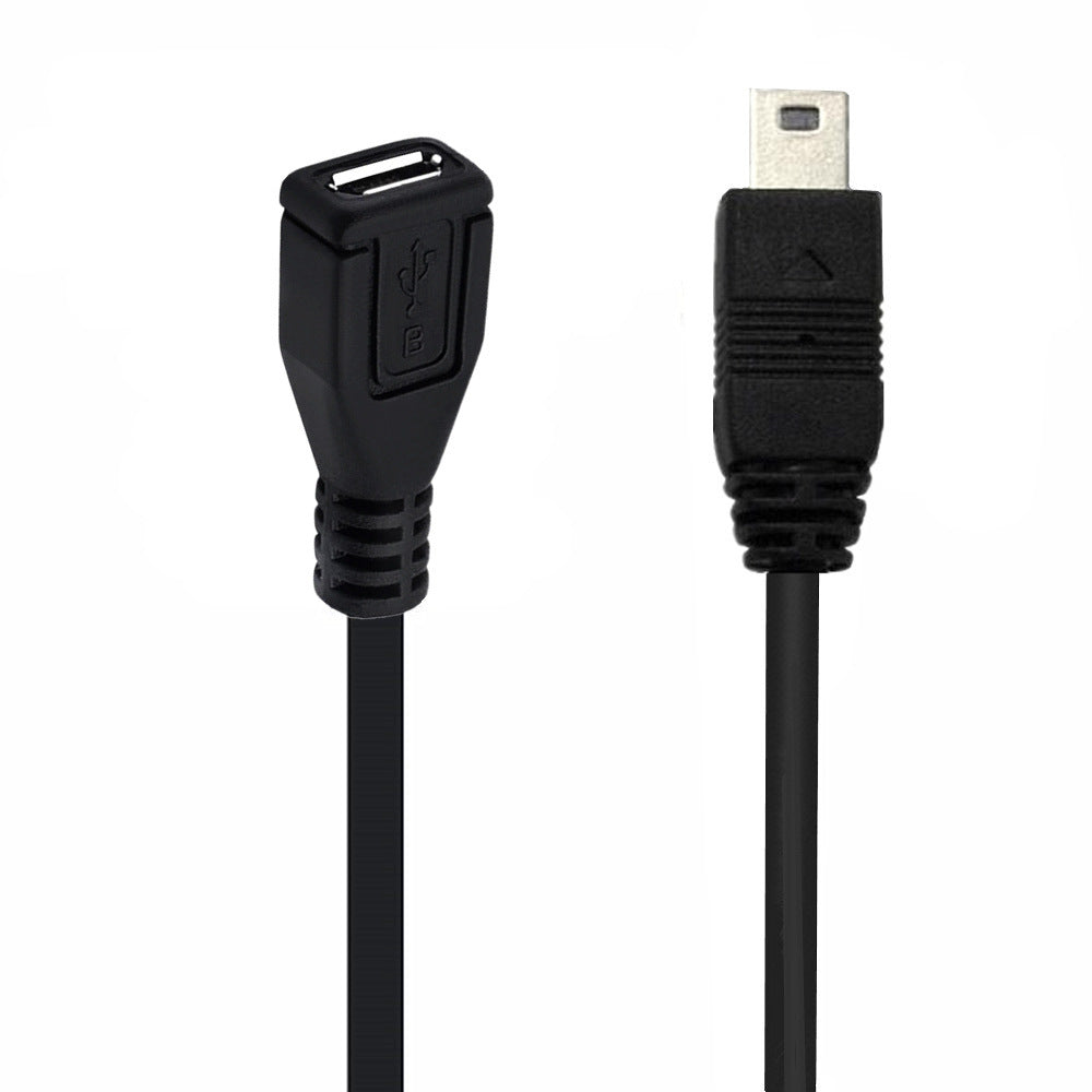 USB 2.0 Mini B 5-Pin Male to Micro Female Extension Cable
