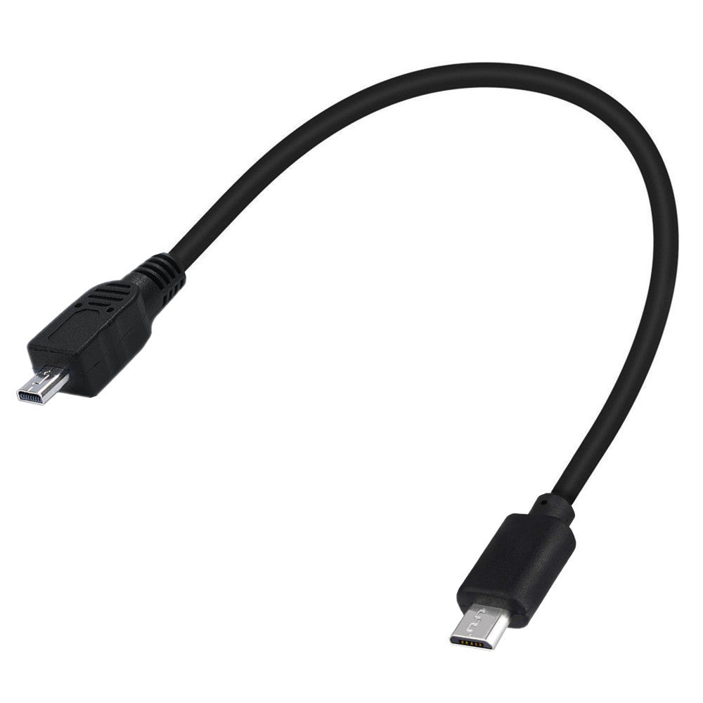 Micro B 5Pin to Mini B 8Pin Data OTG Cable Compatible with Nikon Panasonic Cameras