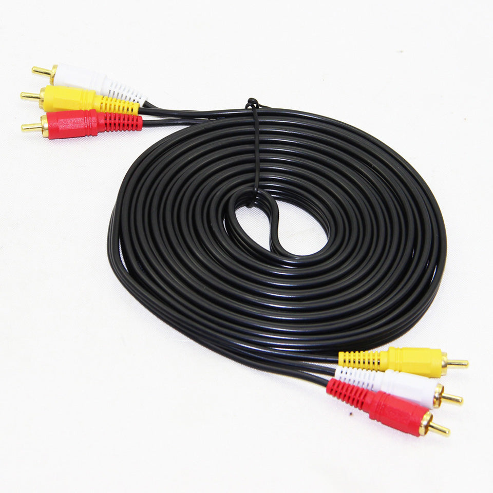 3 RCA to 3 RCA Male to Male Audio Video AV Cable 1m