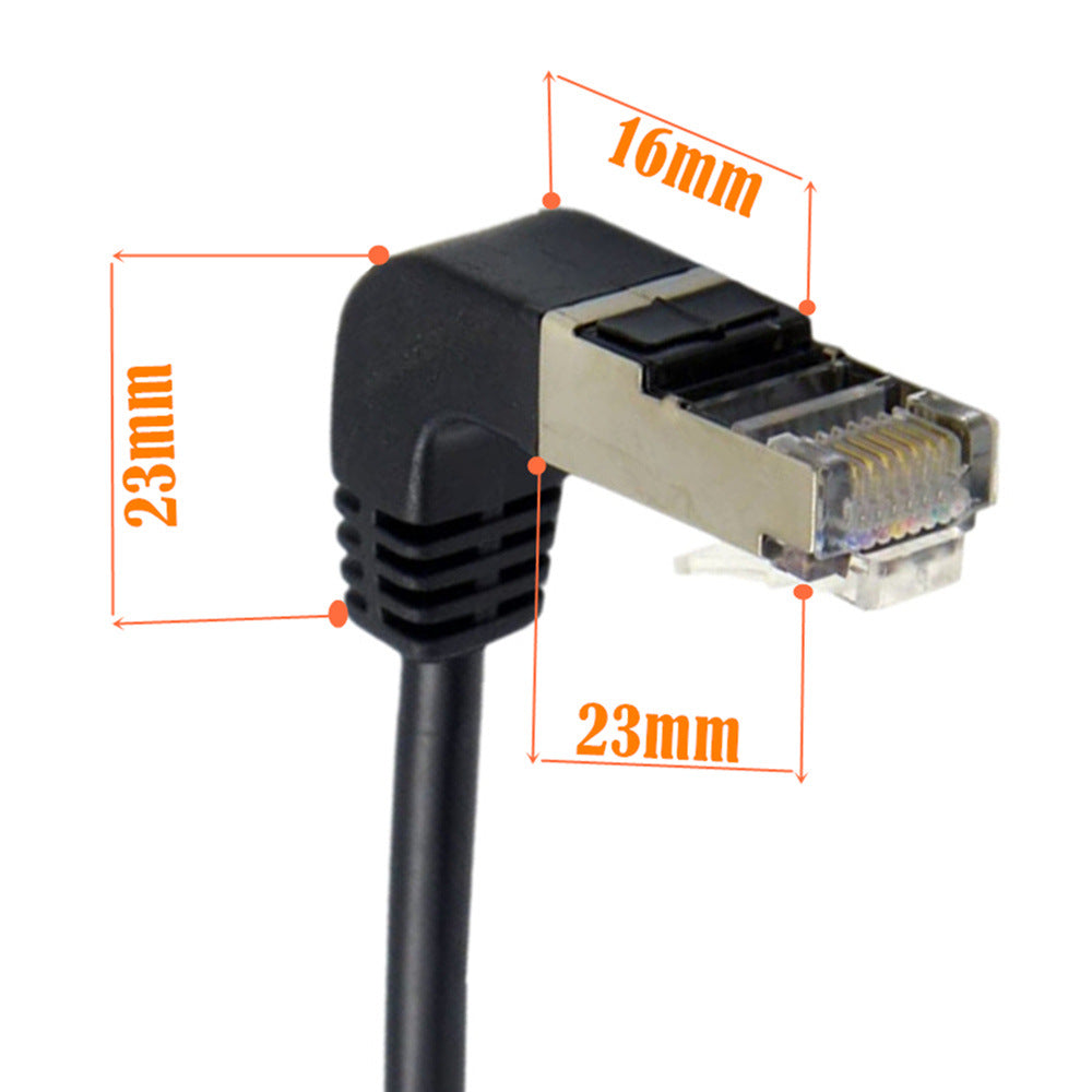 Cat5 Ethernet Cable, RJ45 Male to Male Internet Network LAN Cable Patch Cord | Down to Down Angle